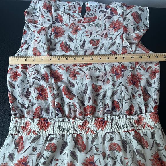 MISA Los Angeles Womens Floral Dress Medium Tiered Low Waist Cottagecore Party - Picture 6 of 9